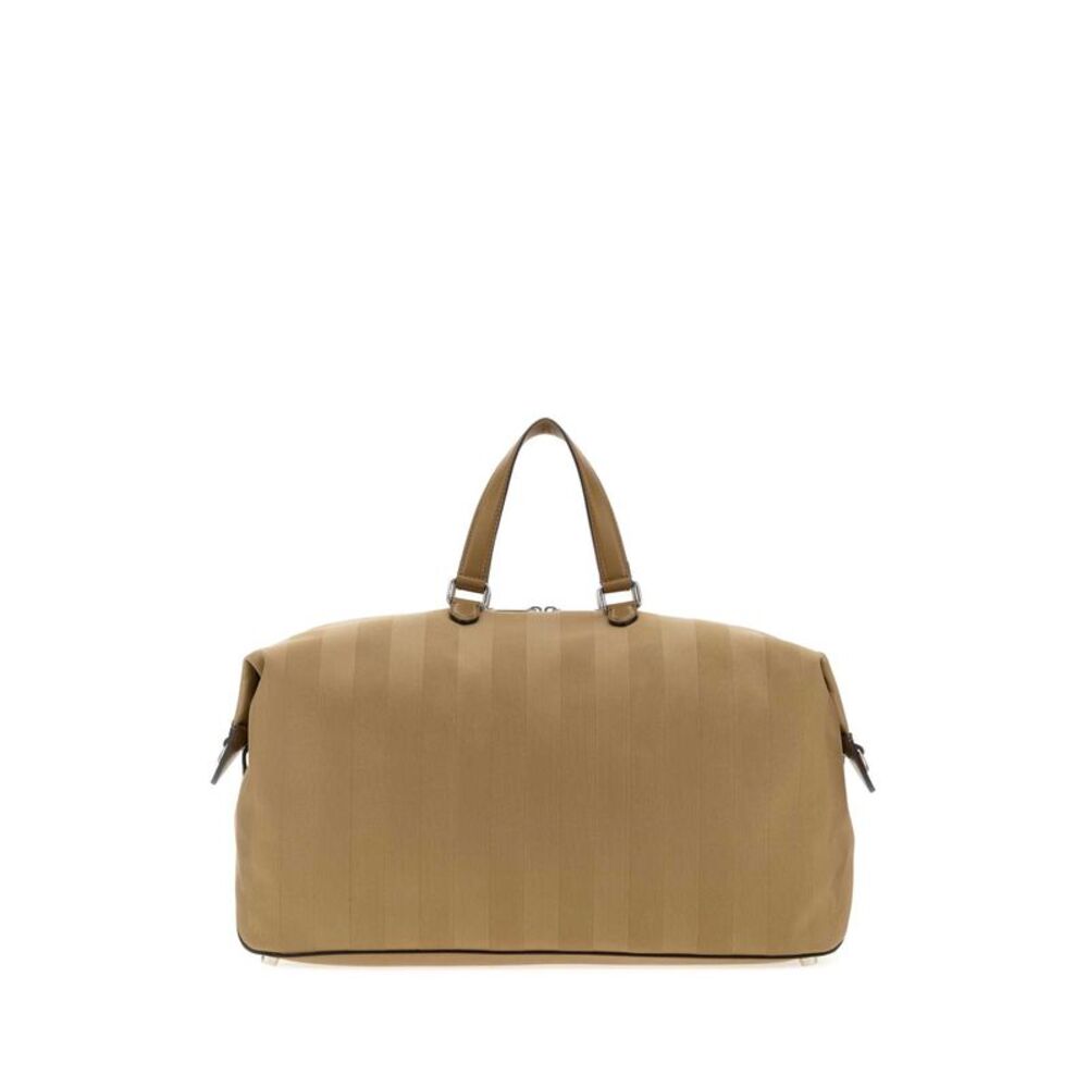 Fendi Men Beige Canvas Fendi Lui 48 Travel Bag